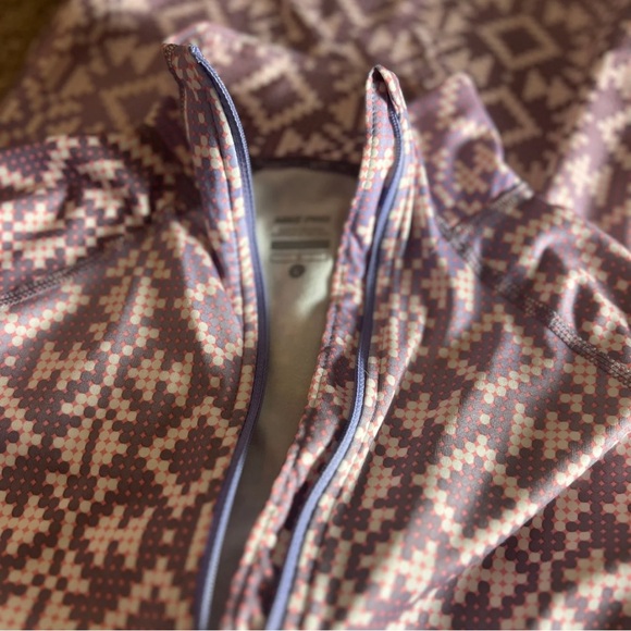 Nike Jackets & Blazers - NIKE PRO WOMEN’S MULTICOLORED (PURPLE) FLEECE LINED HALF ZIP PULLOVER SIZE L